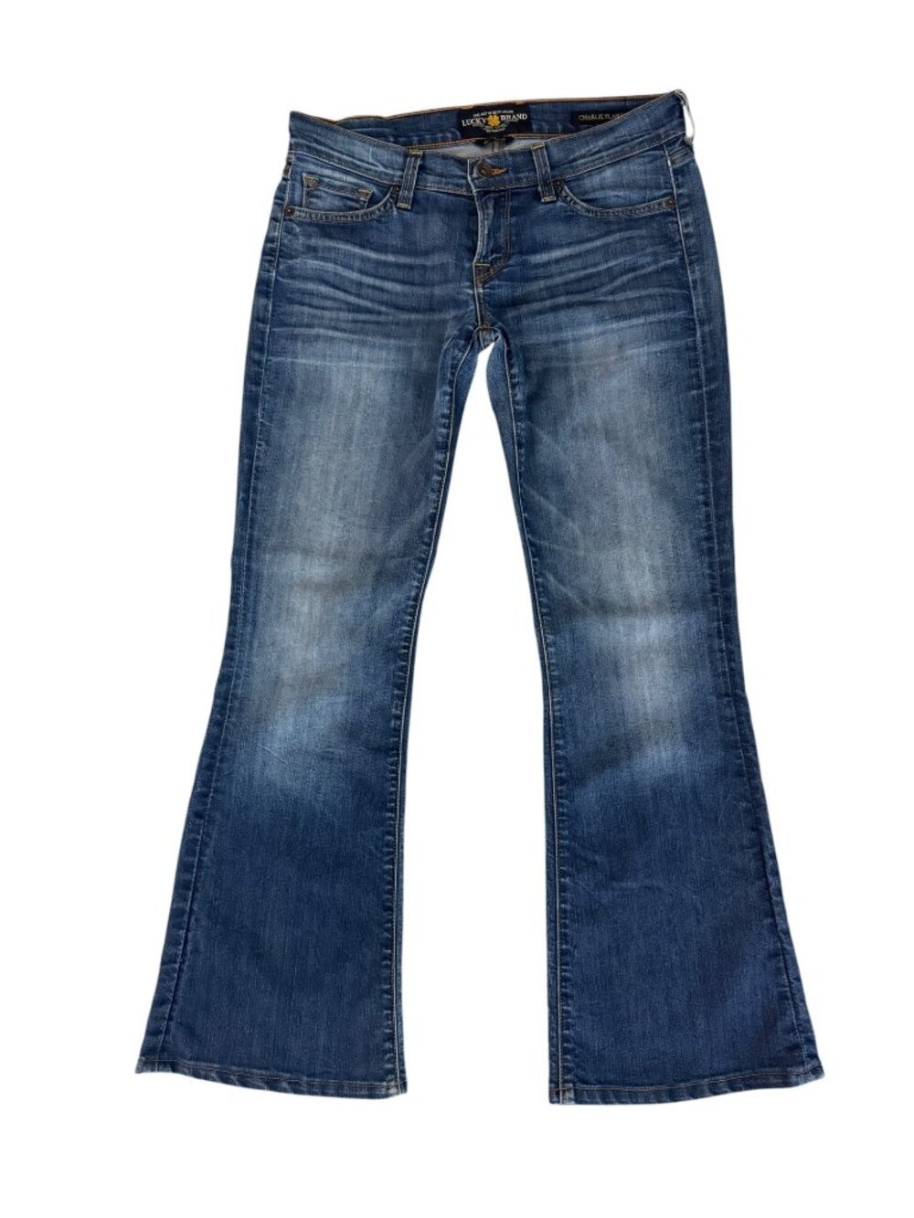 Lucky Brand Charlie‎ Flare Vintage Jeans Y2K Boho 70's Western Size 6/28 Hippie